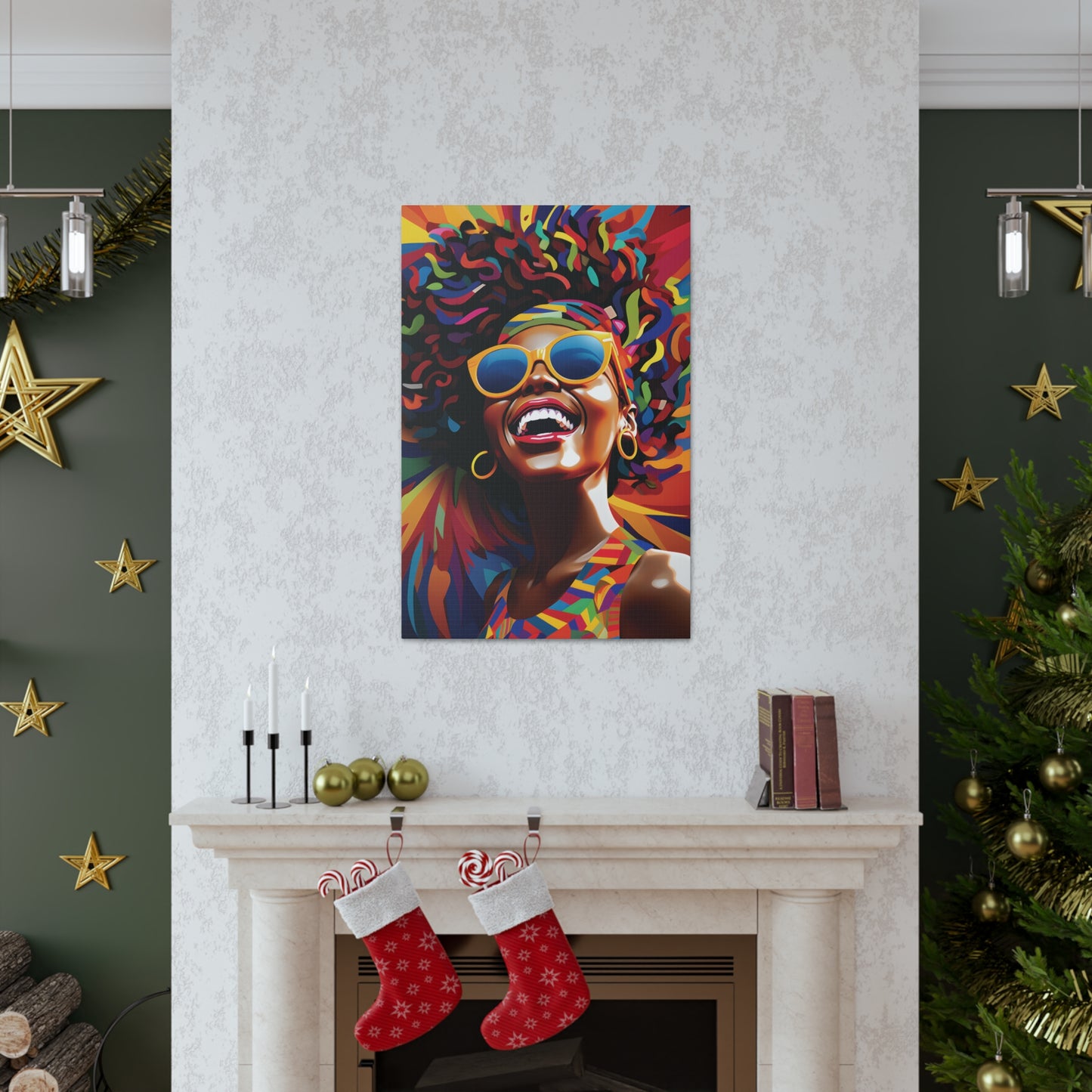 Electric Elegance (Tiana) - Canvas Print