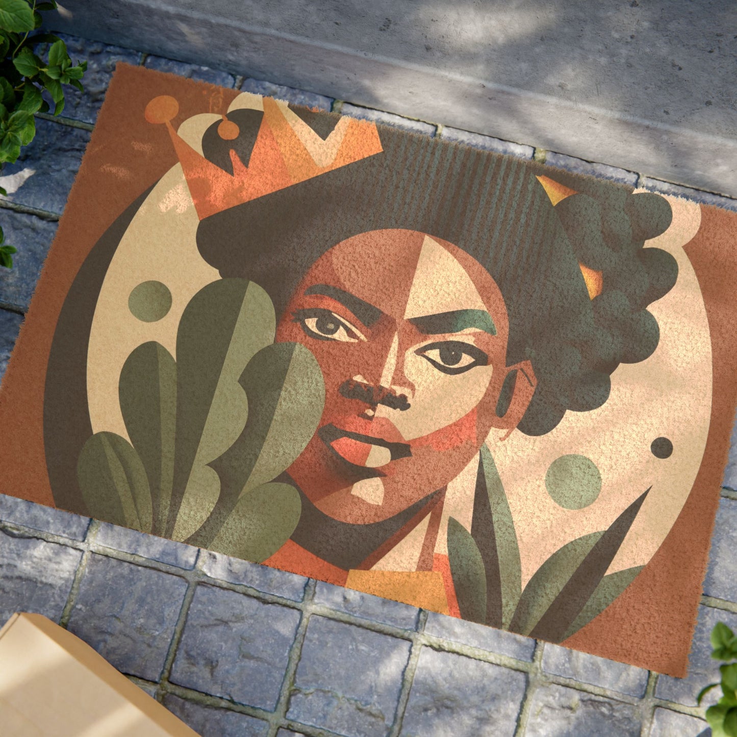 Crowned in Resilience Doormat