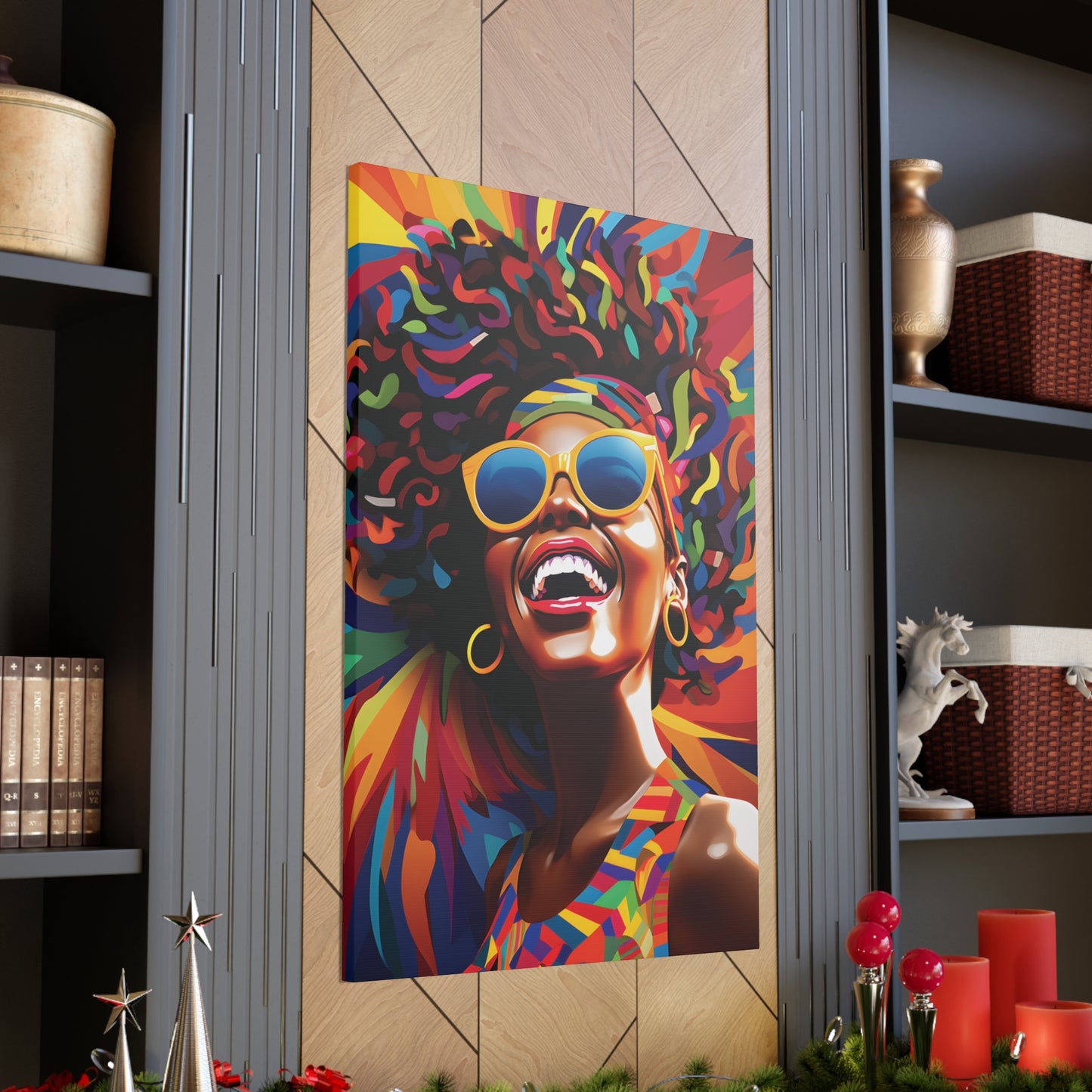 Electric Elegance (Tiana) - Canvas Print