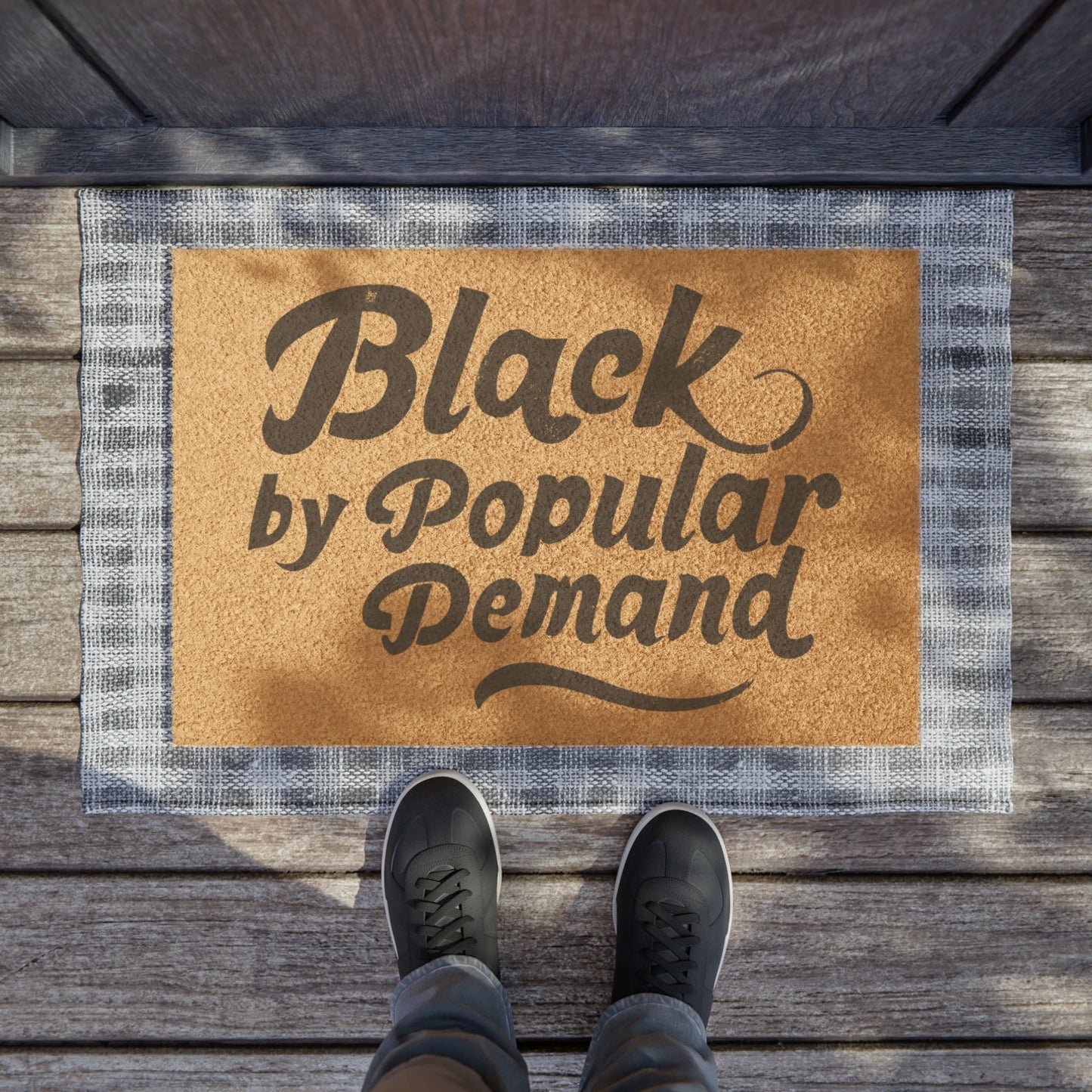 Black By Popular Demand Doormat