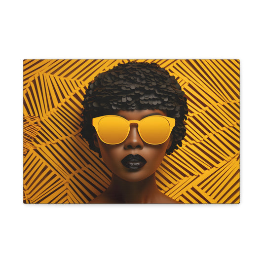 Chromatic Curls (Bea) - Canvas Print