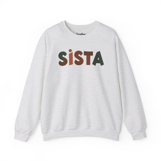 Sista (Mutlicolor Text) - Crewneck Sweatshirt