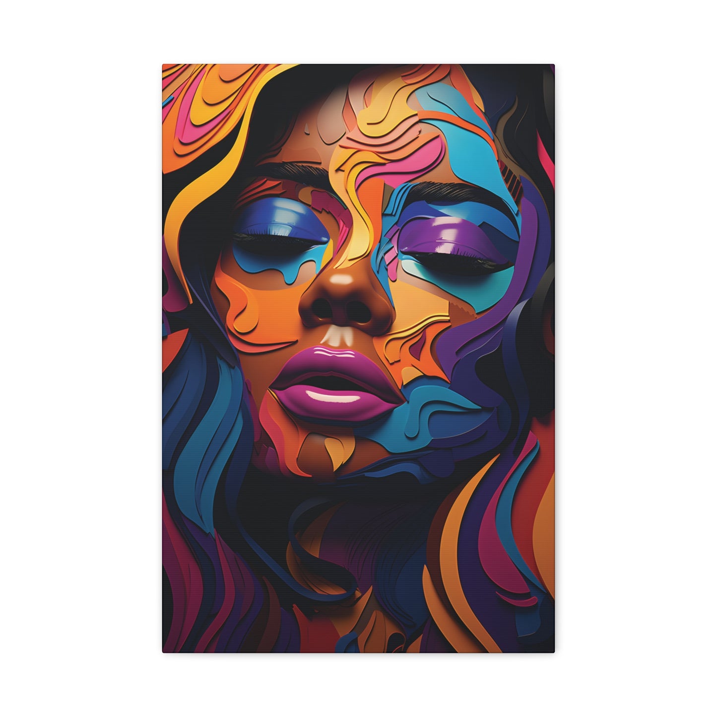 Melanated Mosaic (Ana) - Canvas Print