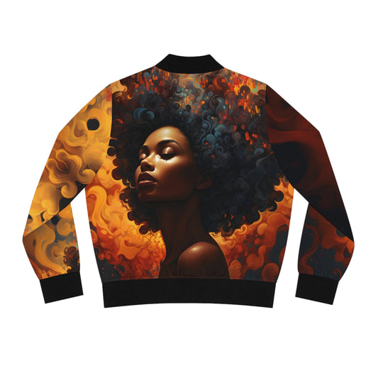 Black Beauty (Laila) - Women's Bomber Jacket