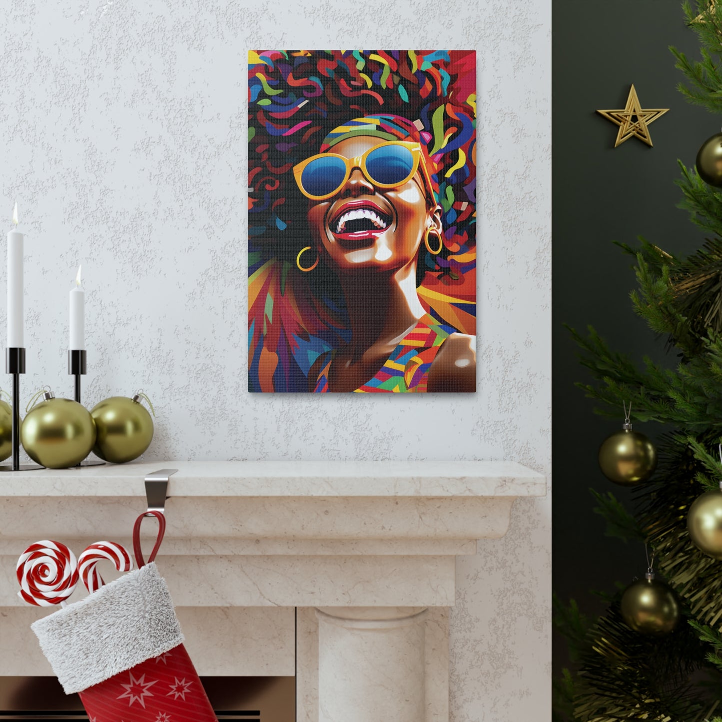Electric Elegance (Tiana) - Canvas Print