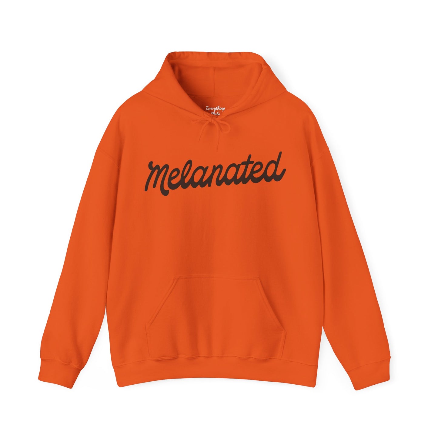 Melanated (Chocolate Text) - Unisex Heavy Blend™ Hooded Sweatshirt