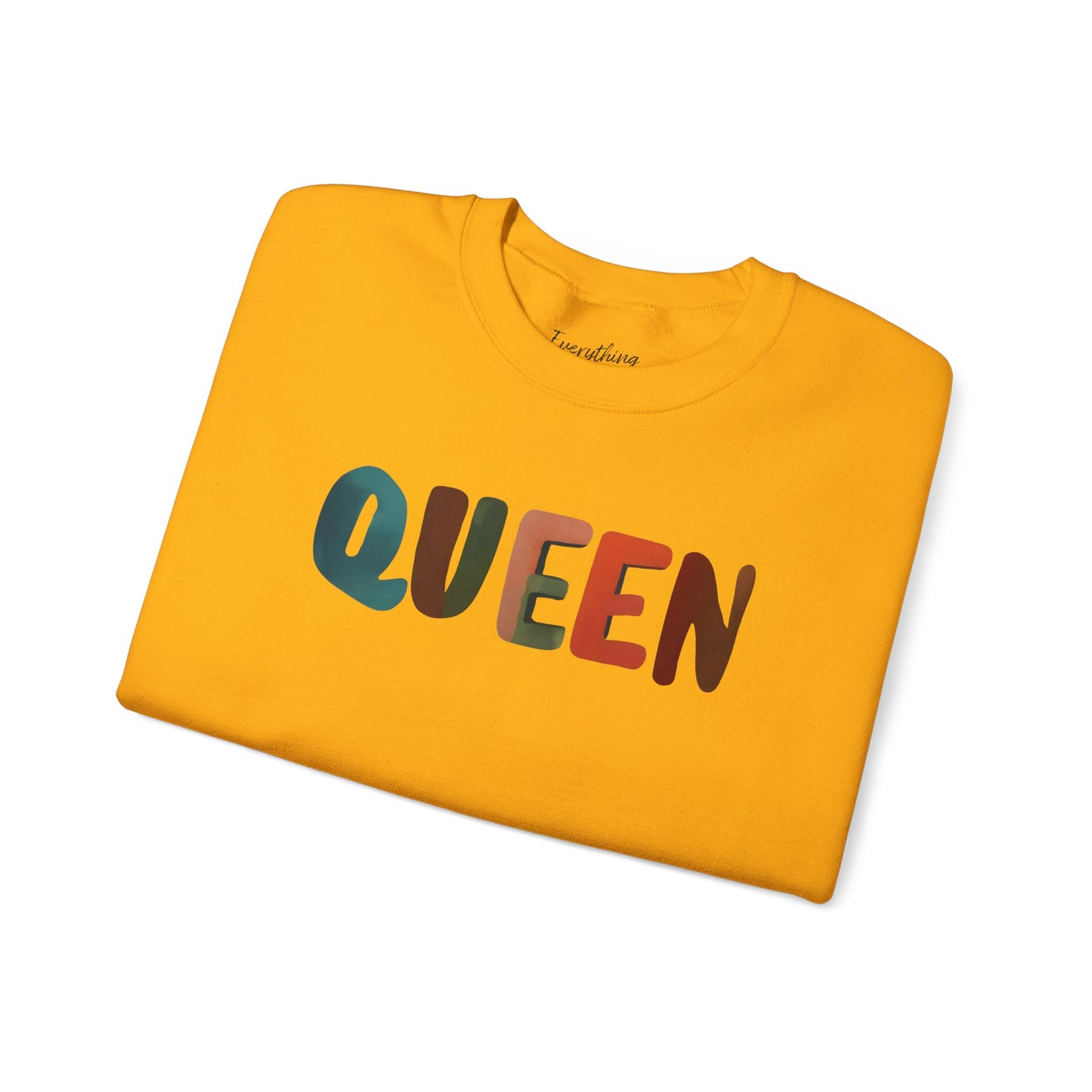 Queen (Mutlicolor Text) - Crewneck Sweatshirt