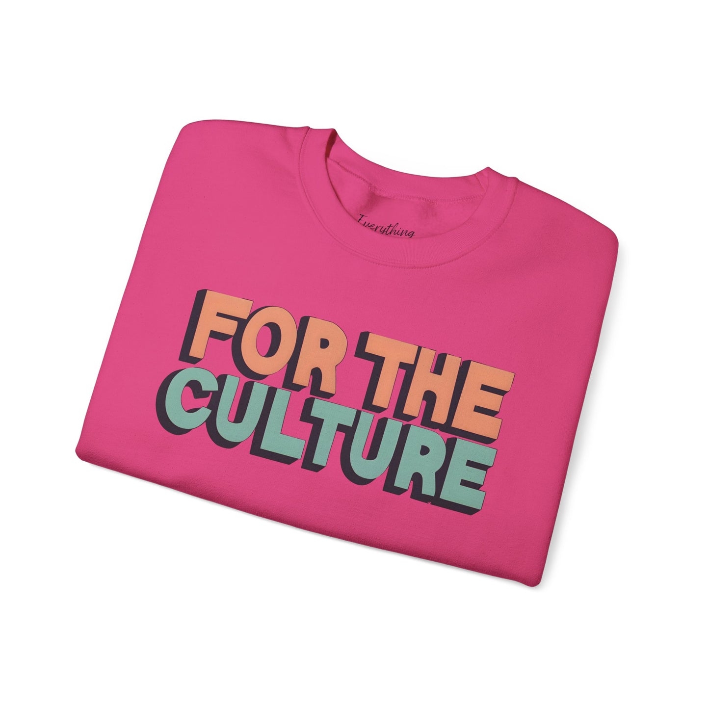 For The Culture (Multicolor Text) - Unisex Heavy Blend™ Crewneck Sweatshirt