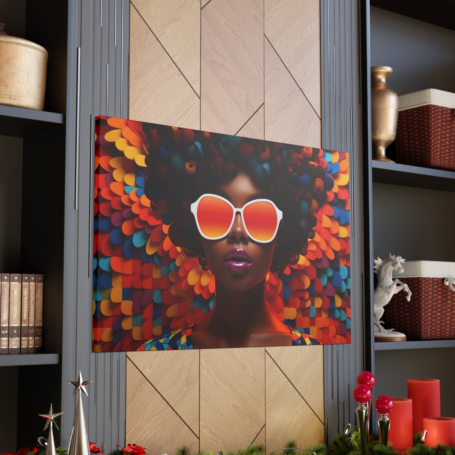 Chromatic Curls (Kiara) - Canvas Print