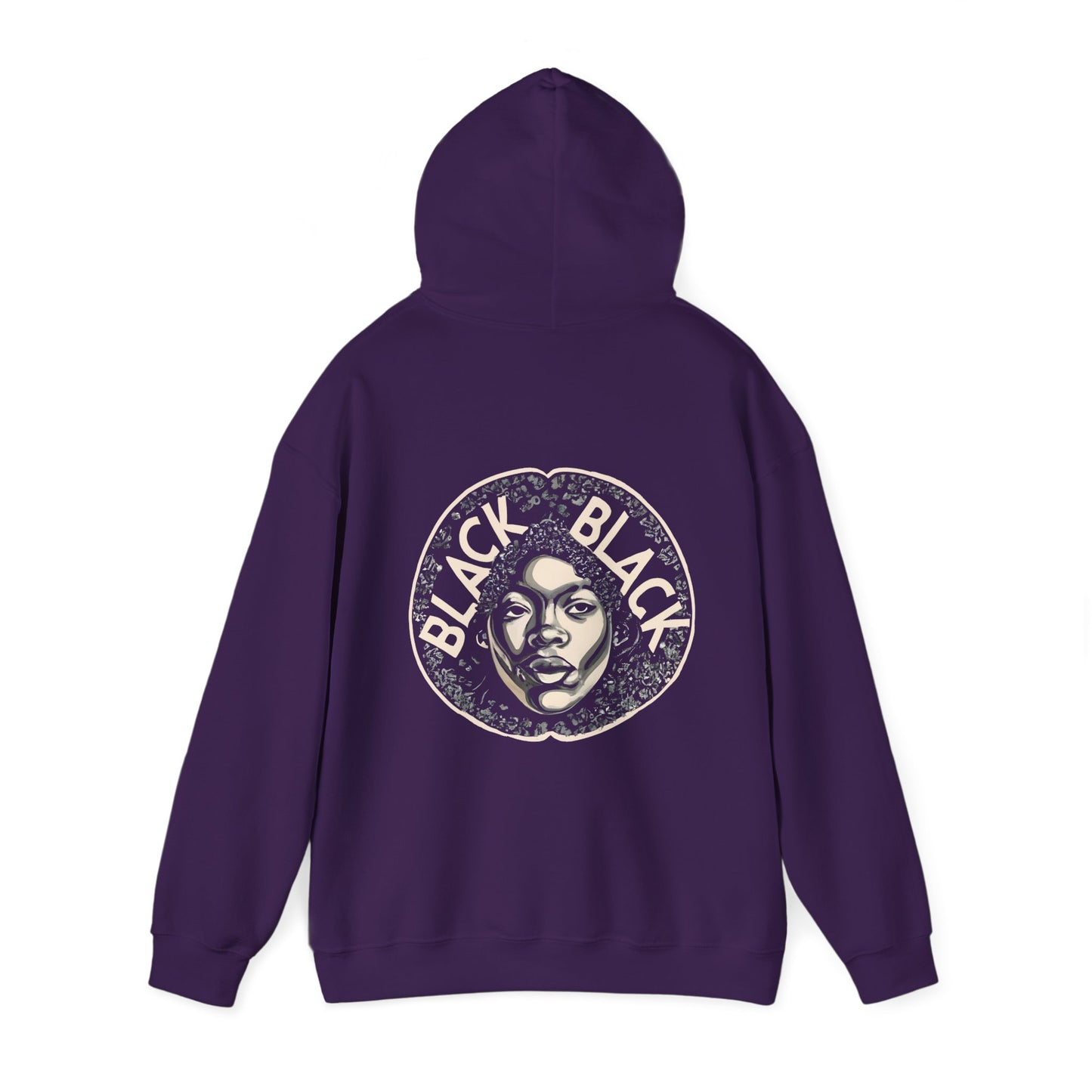 Black Black - Unisex Heavy Blend™ Hooded Sweatshirt