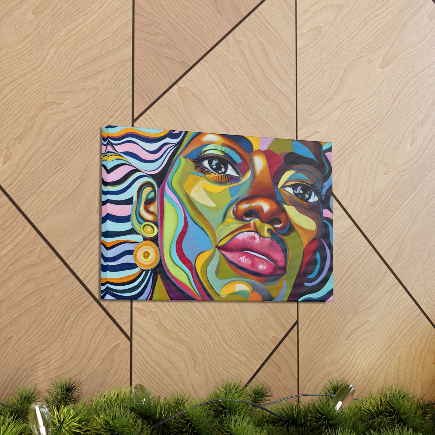 Abstract Africana (Yara) - Canvas Print