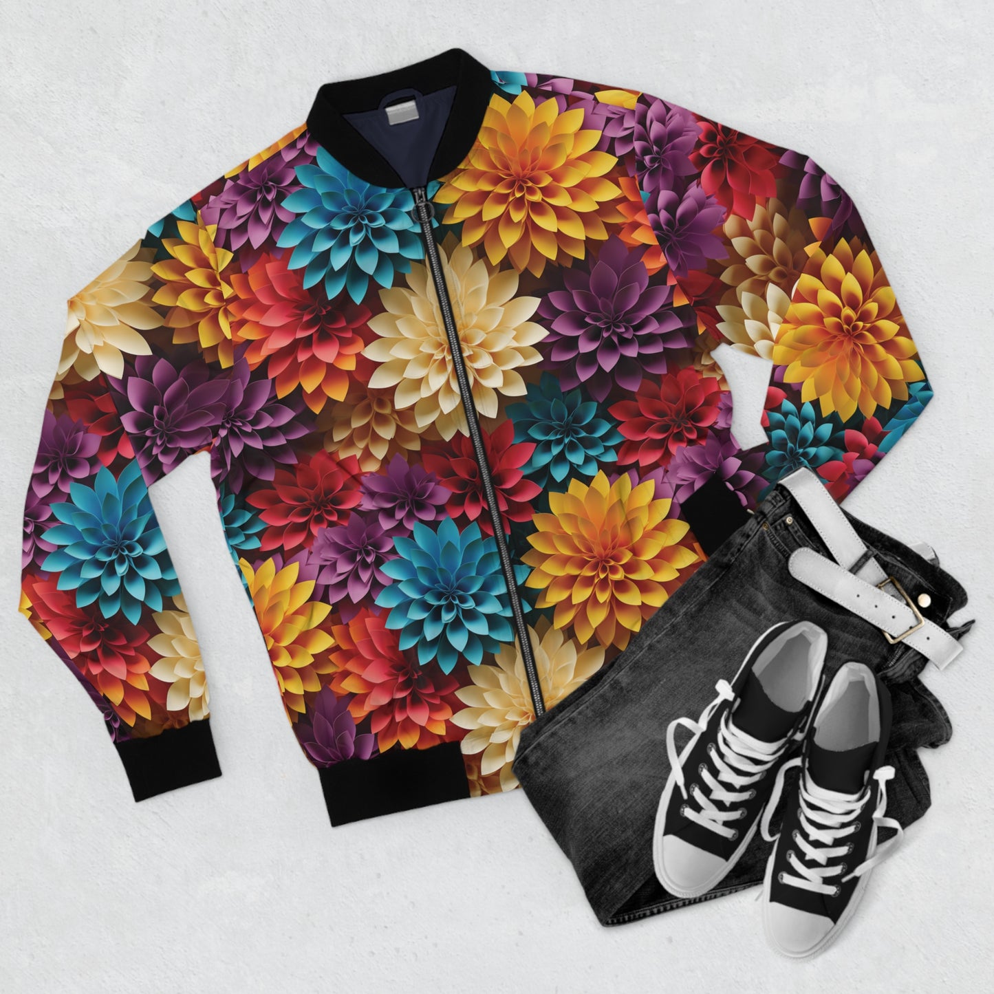 Bloomin (Multicolor) - Men's Bomber Jacket