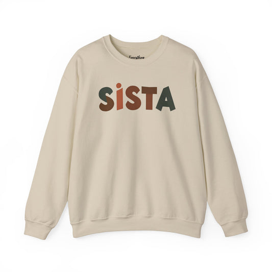 Sista (Mutlicolor Text) - Crewneck Sweatshirt