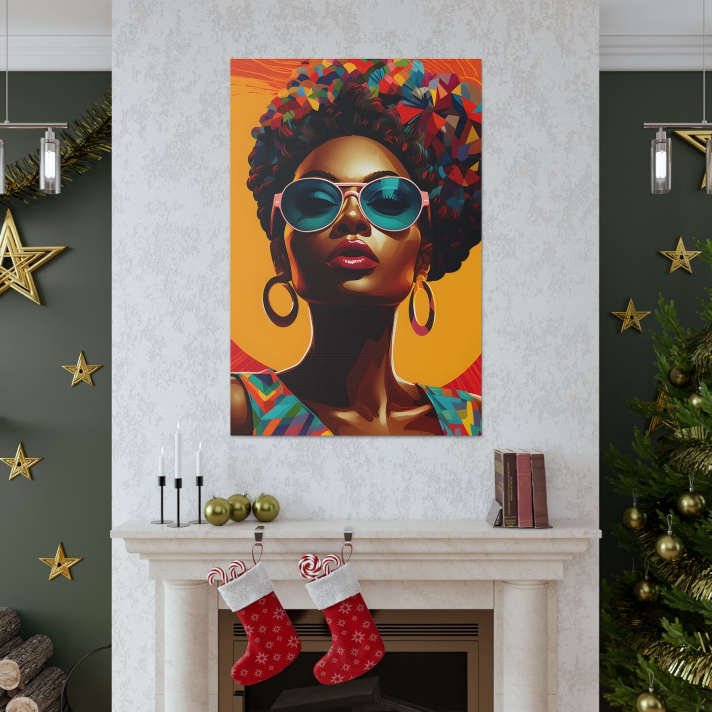 Kente Kouture (Renee) - Canvas Print