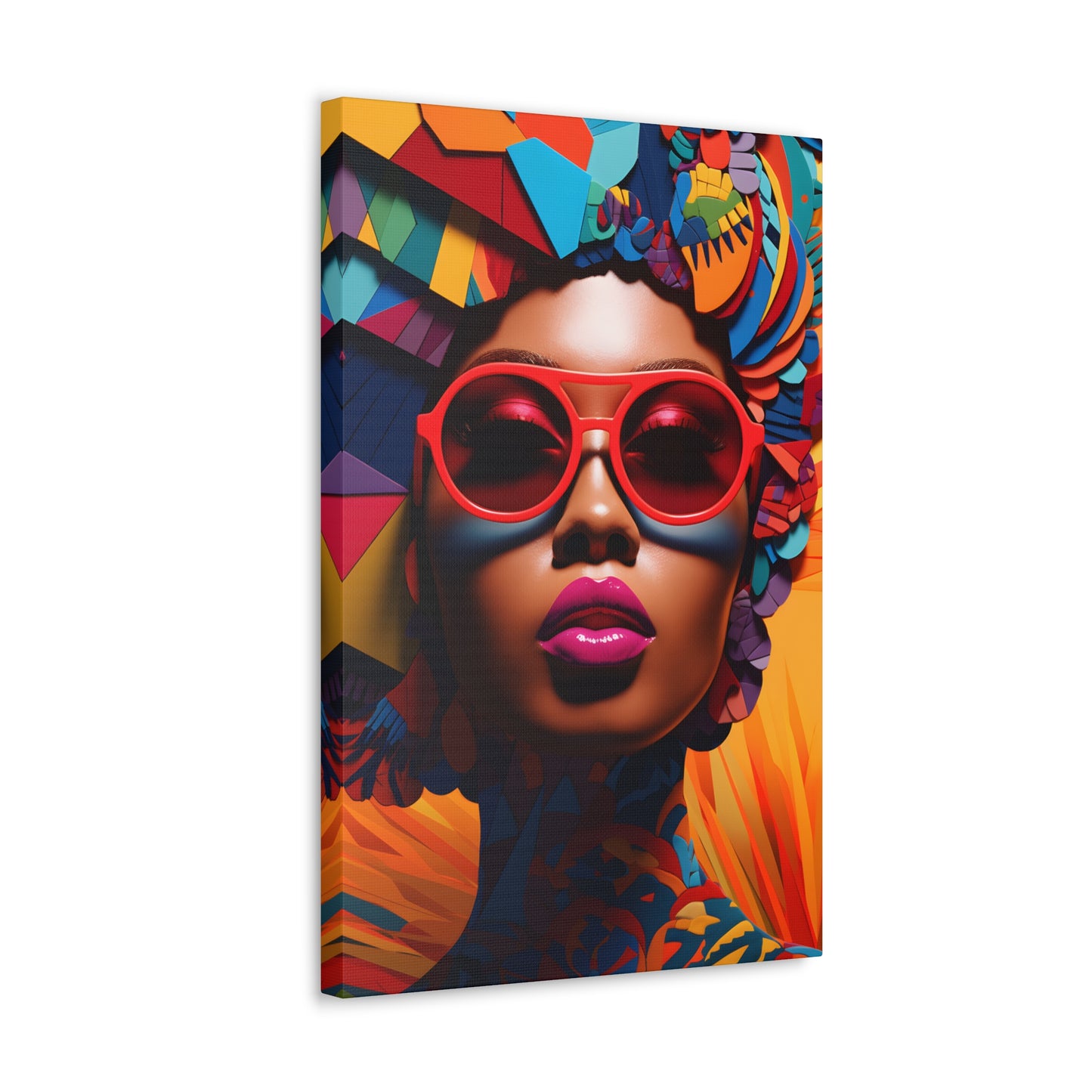 Kente Kouture (Safiya) - Canvas Print