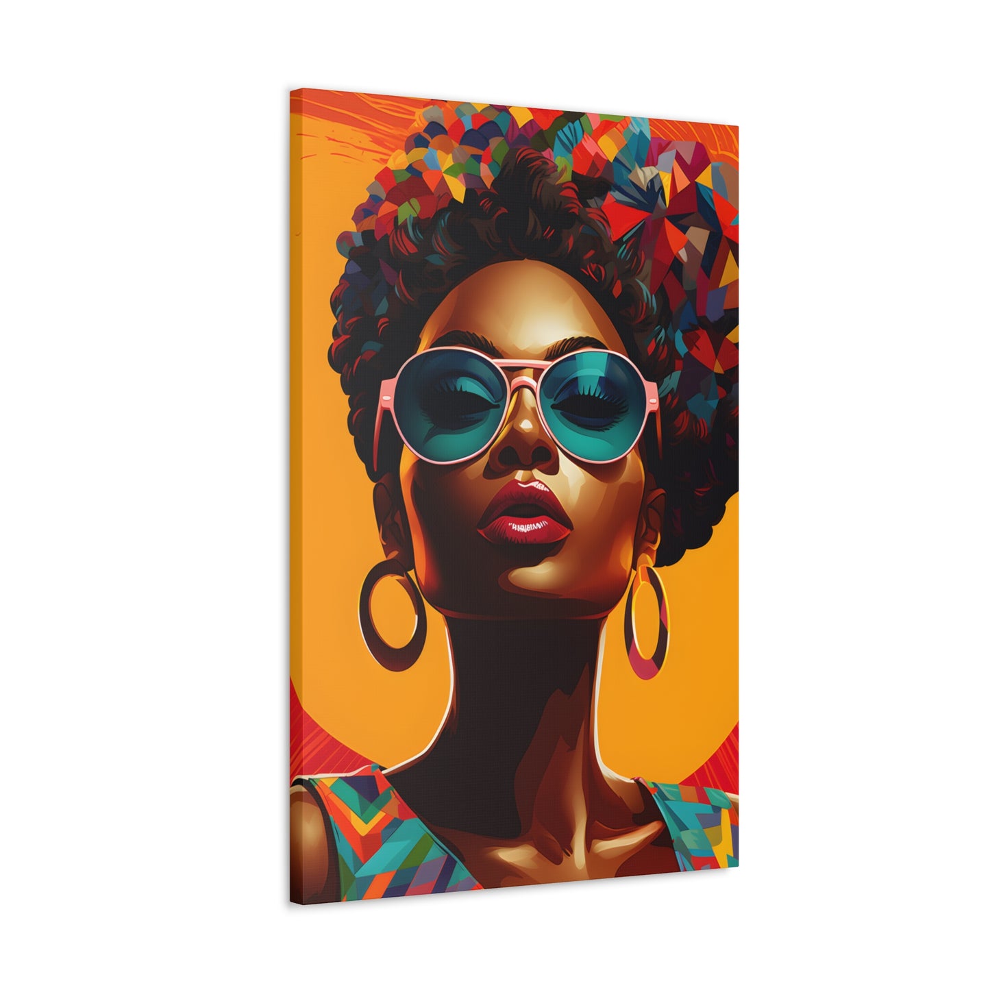 Kente Kouture (Renee) - Canvas Print