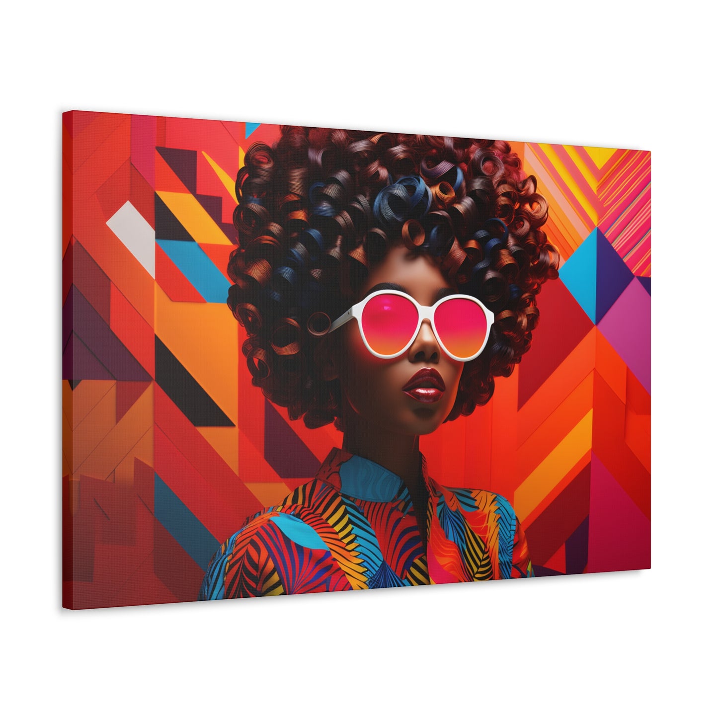 Chromatic Curls (Chantal) - Canvas Print