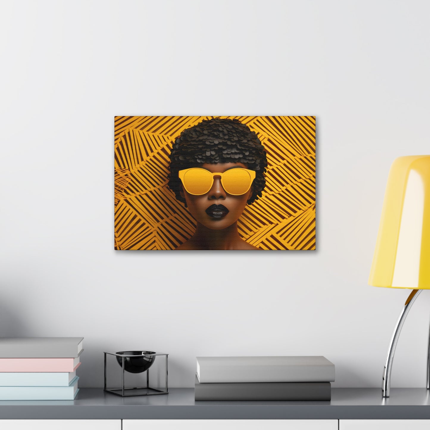 Chromatic Curls (Bea) - Canvas Print