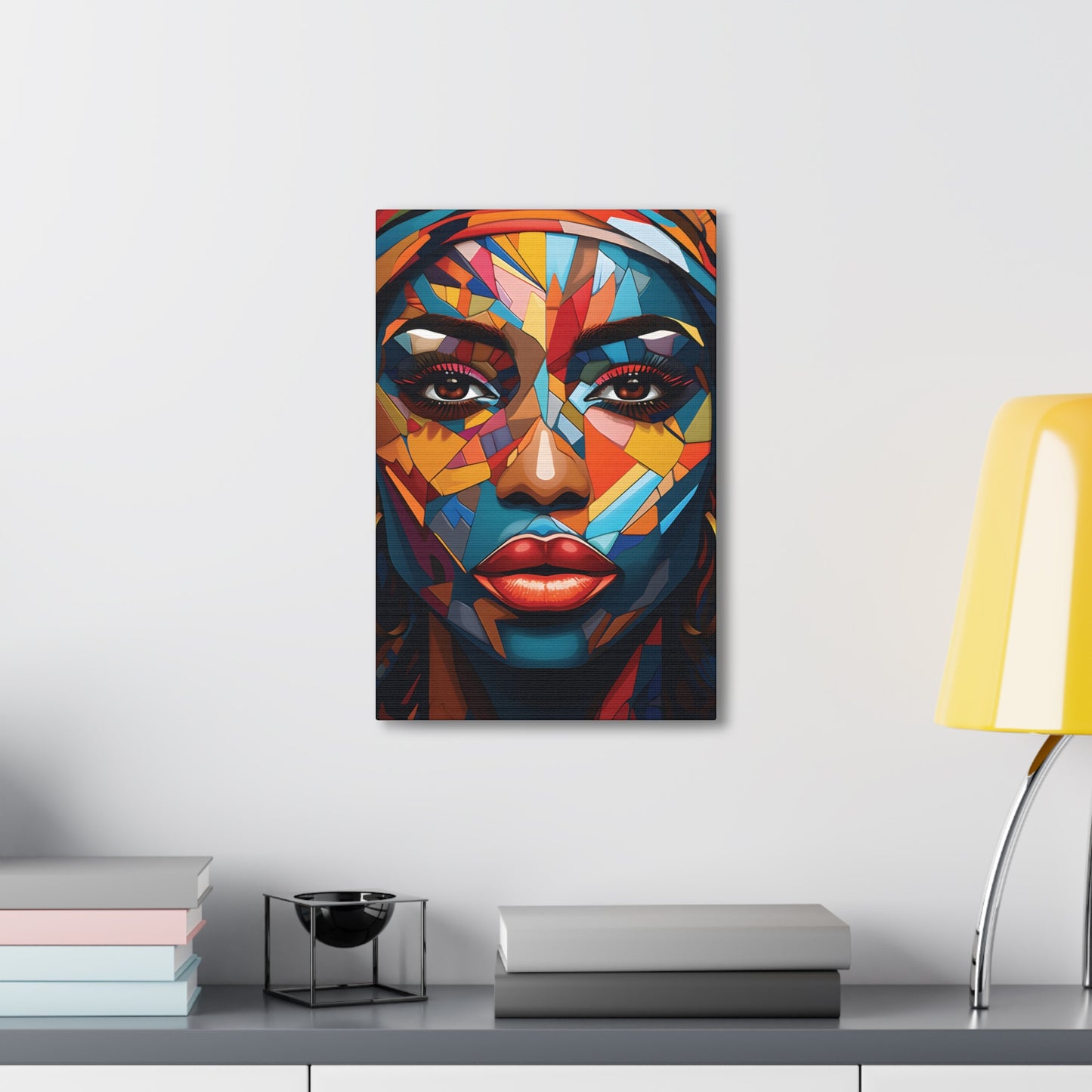 Melanated Mosaic (Amina) - Canvas Print