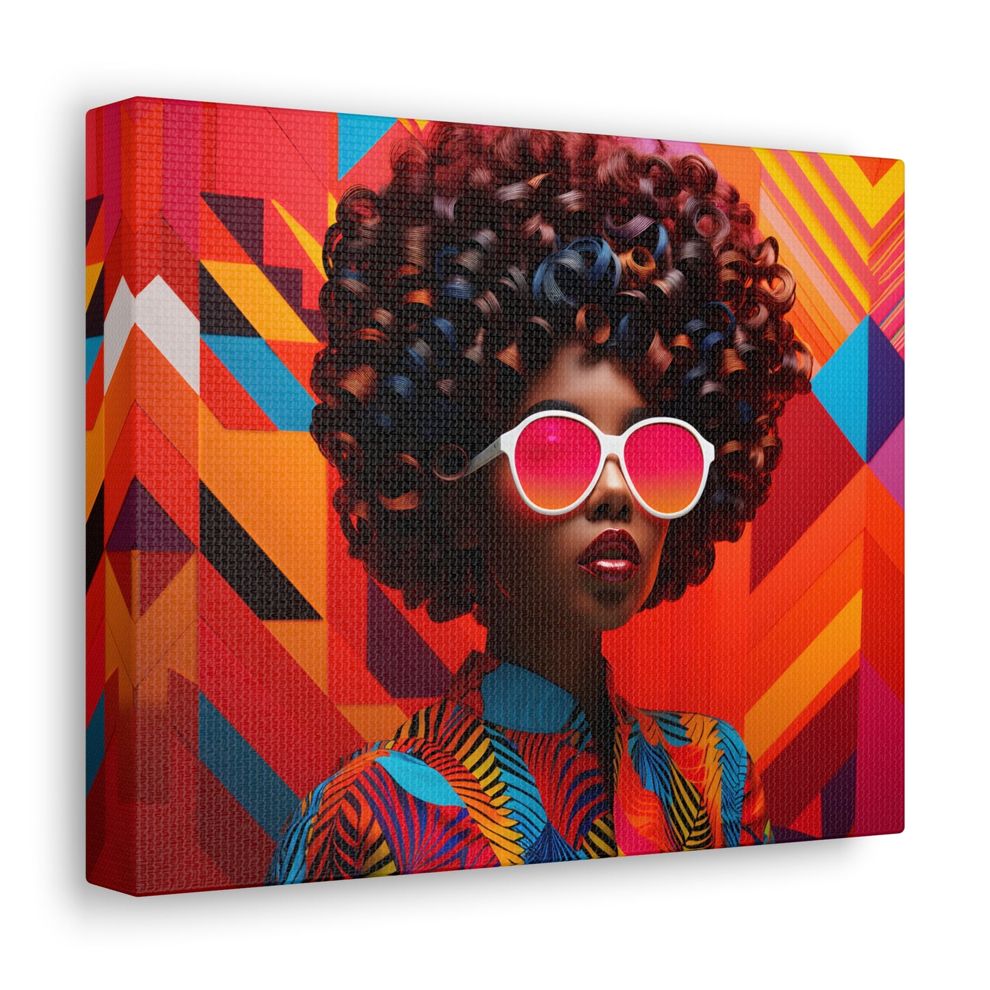 Chromatic Curls (Chantal) - Canvas Print