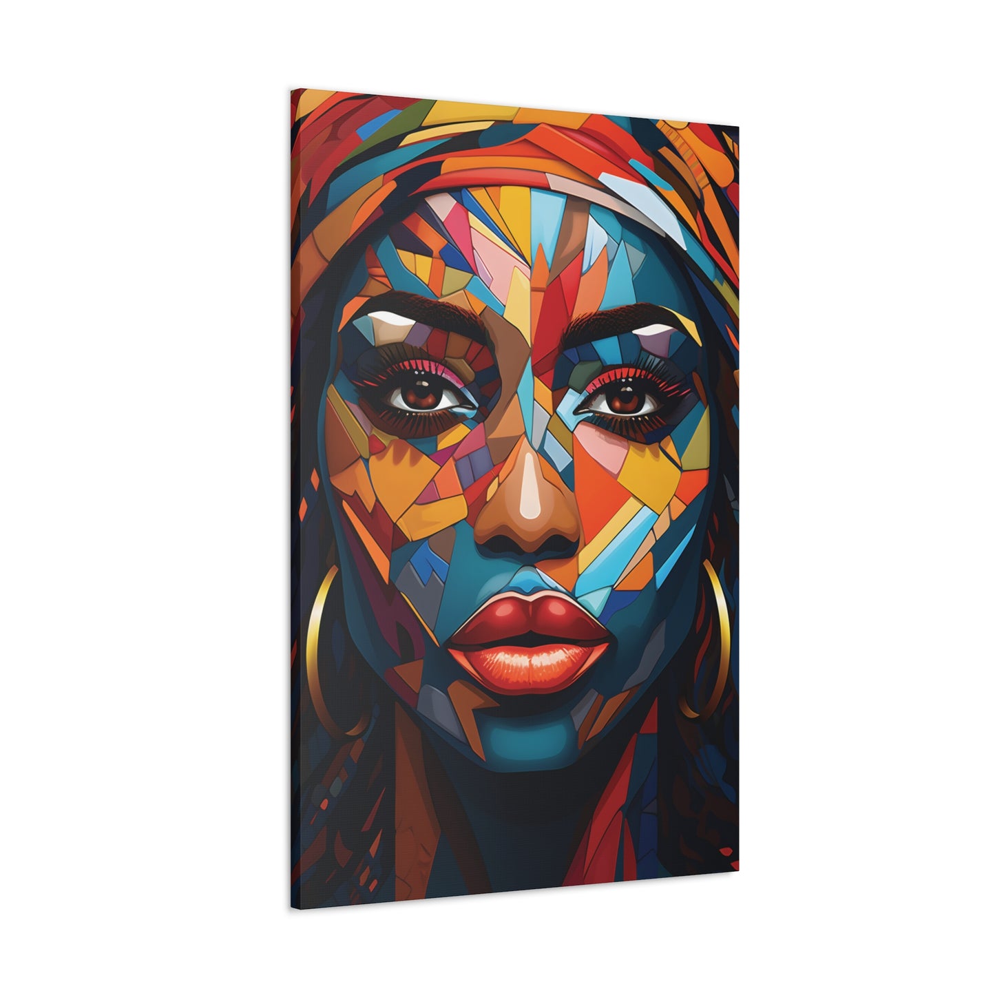 Melanated Mosaic (Amina) - Canvas Print