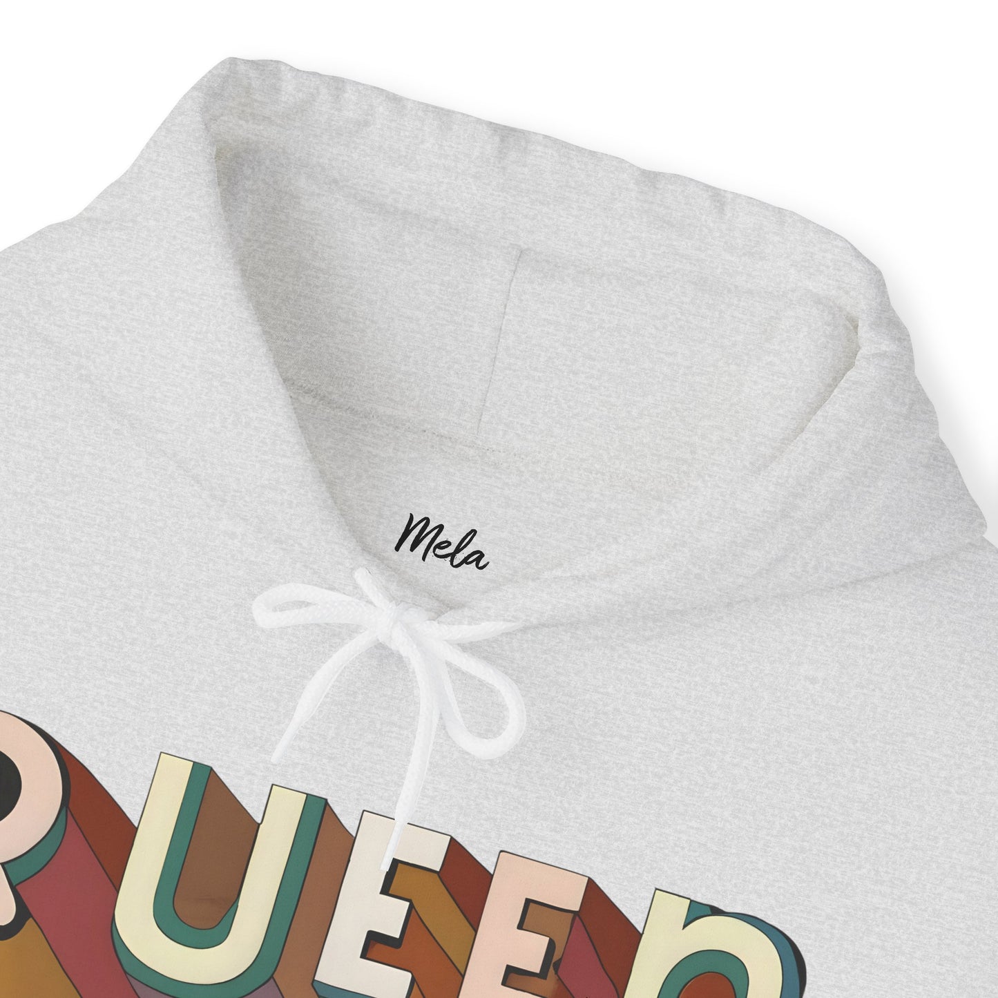 Queen (Disco Script) - Heavy Blend™ Hooded Sweatshirt