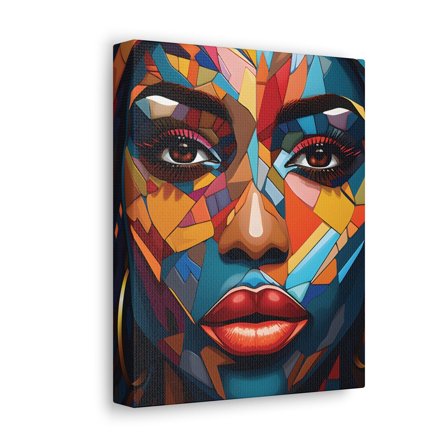 Melanated Mosaic (Amina) - Canvas Print