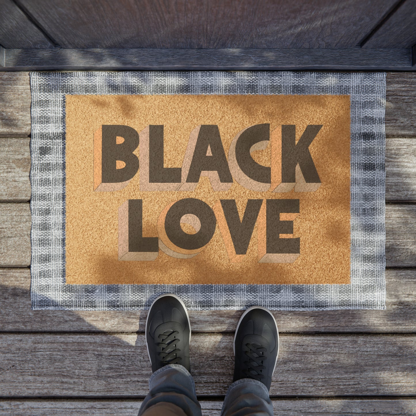 Black Love Doormat