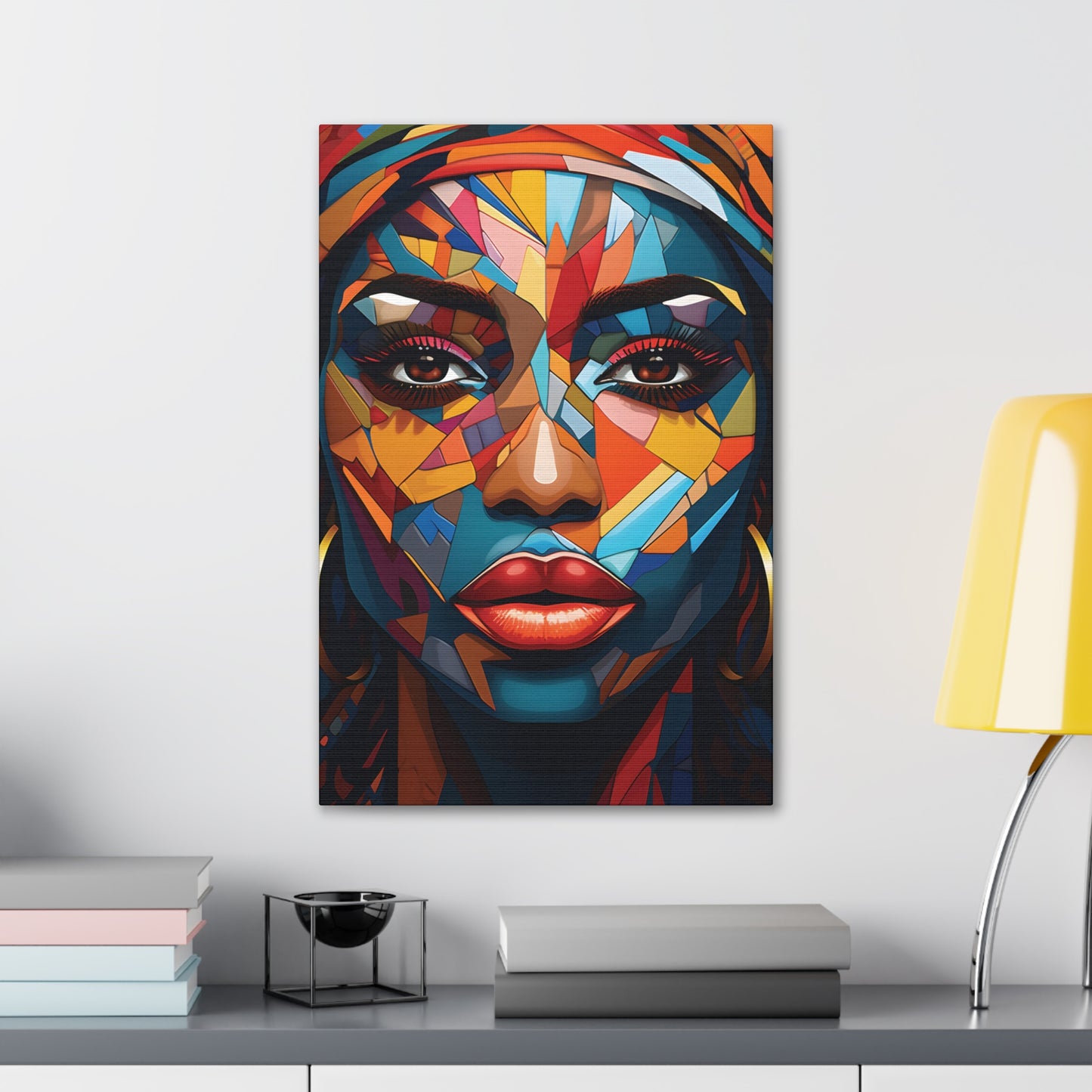 Melanated Mosaic (Amina) - Canvas Print