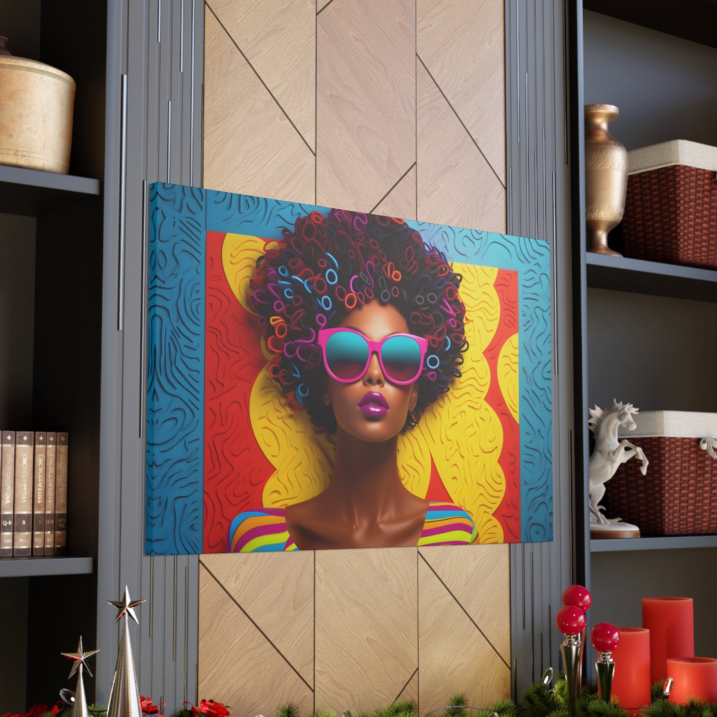 Chromatic Curls (Maliyah) - Canvas Print