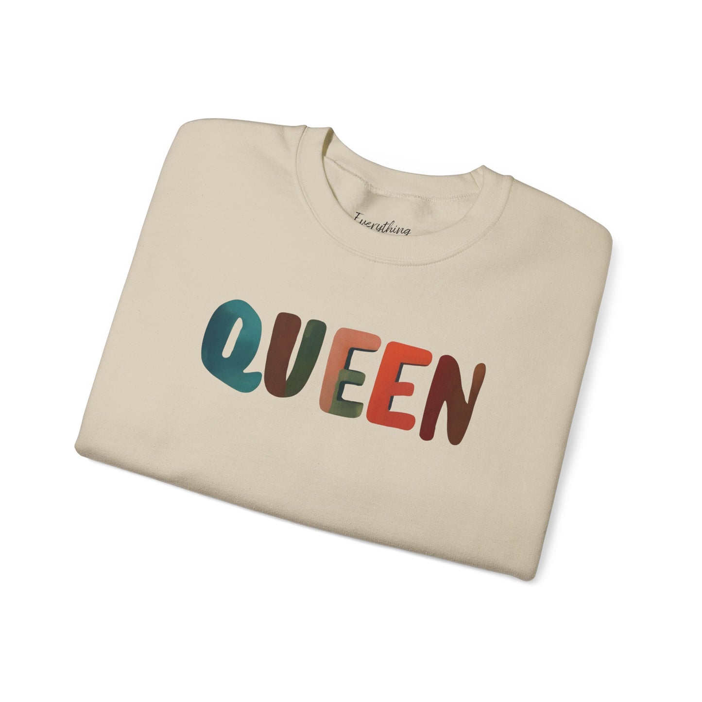 Queen (Mutlicolor Text) - Crewneck Sweatshirt