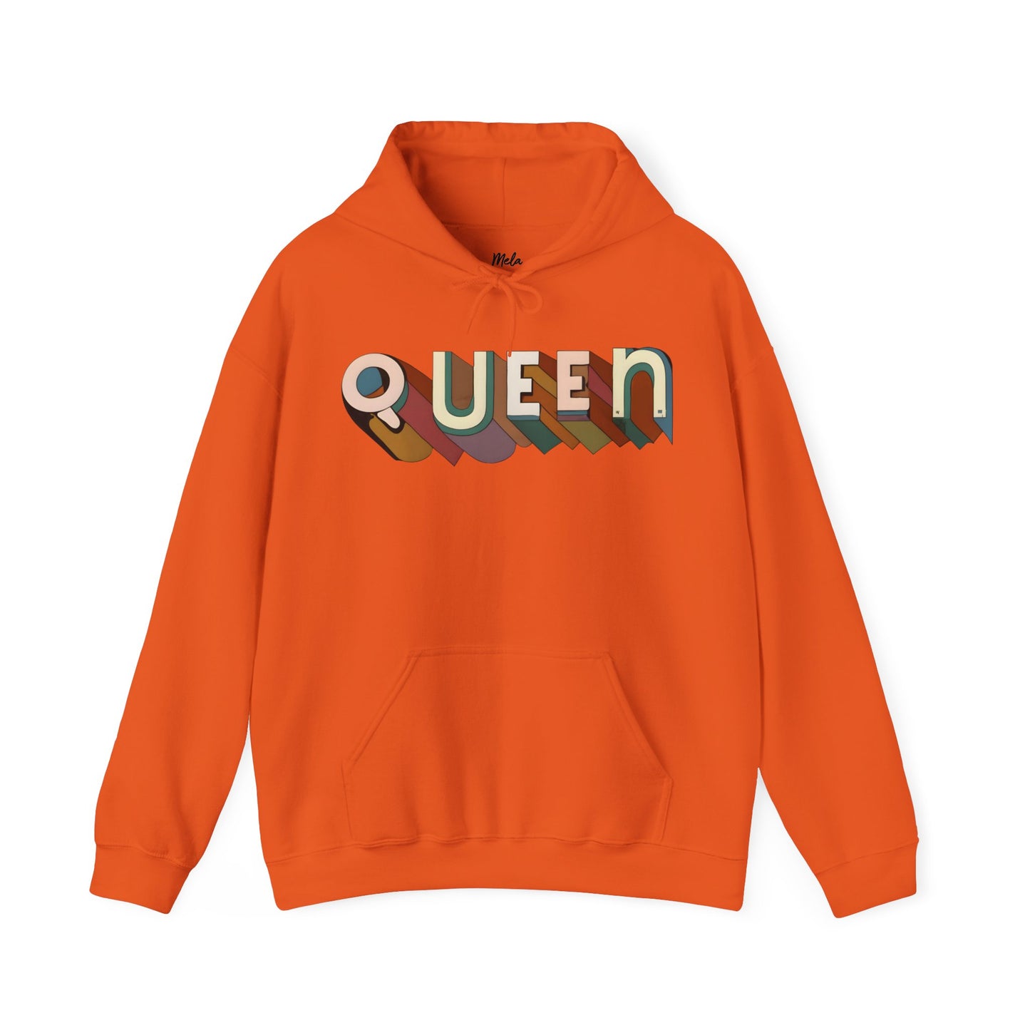 Queen (Disco Script) - Heavy Blend™ Hooded Sweatshirt