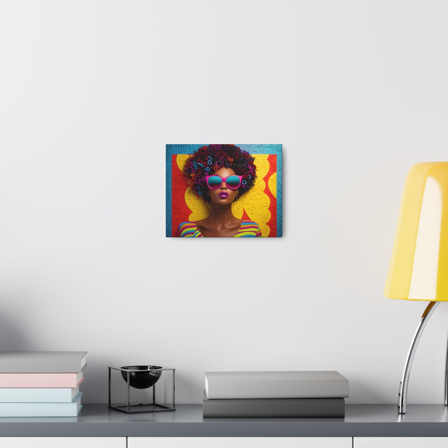 Chromatic Curls (Maliyah) - Canvas Print