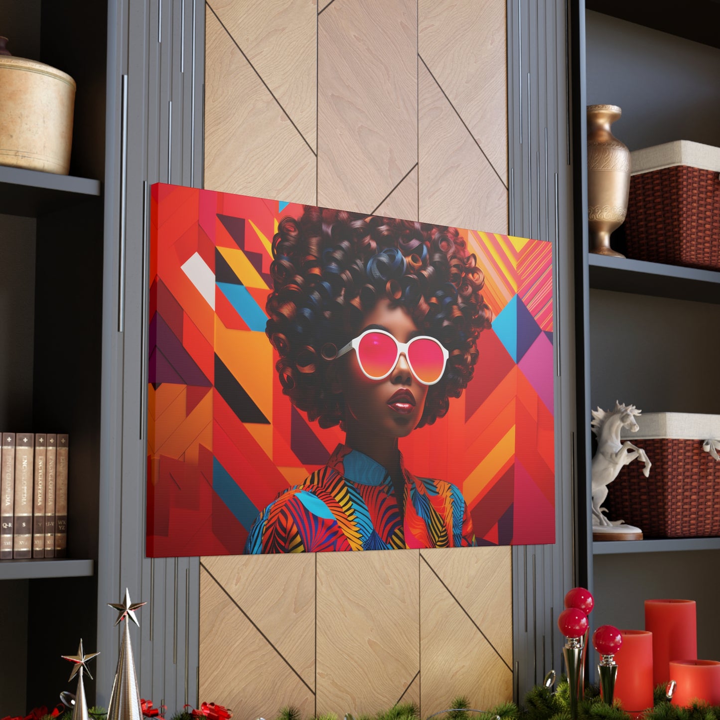 Chromatic Curls (Chantal) - Canvas Print