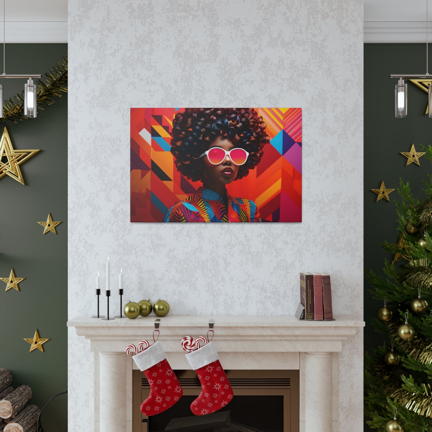 Chromatic Curls (Chantal) - Canvas Print