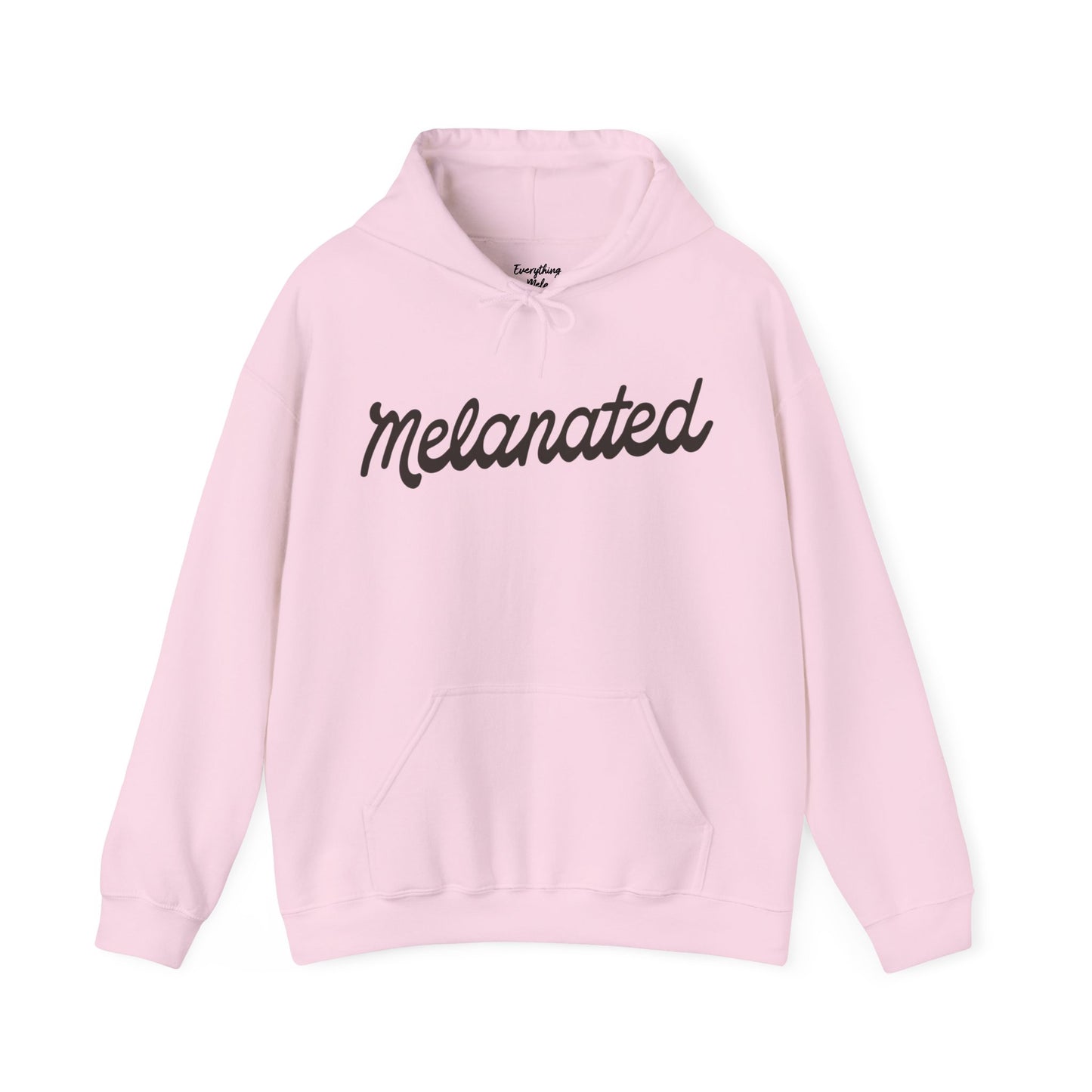 Melanated (Chocolate Text) - Unisex Heavy Blend™ Hooded Sweatshirt