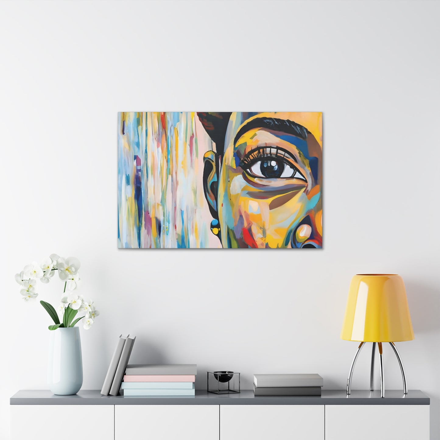 Abstract Africana (Iris) - Canvas Print