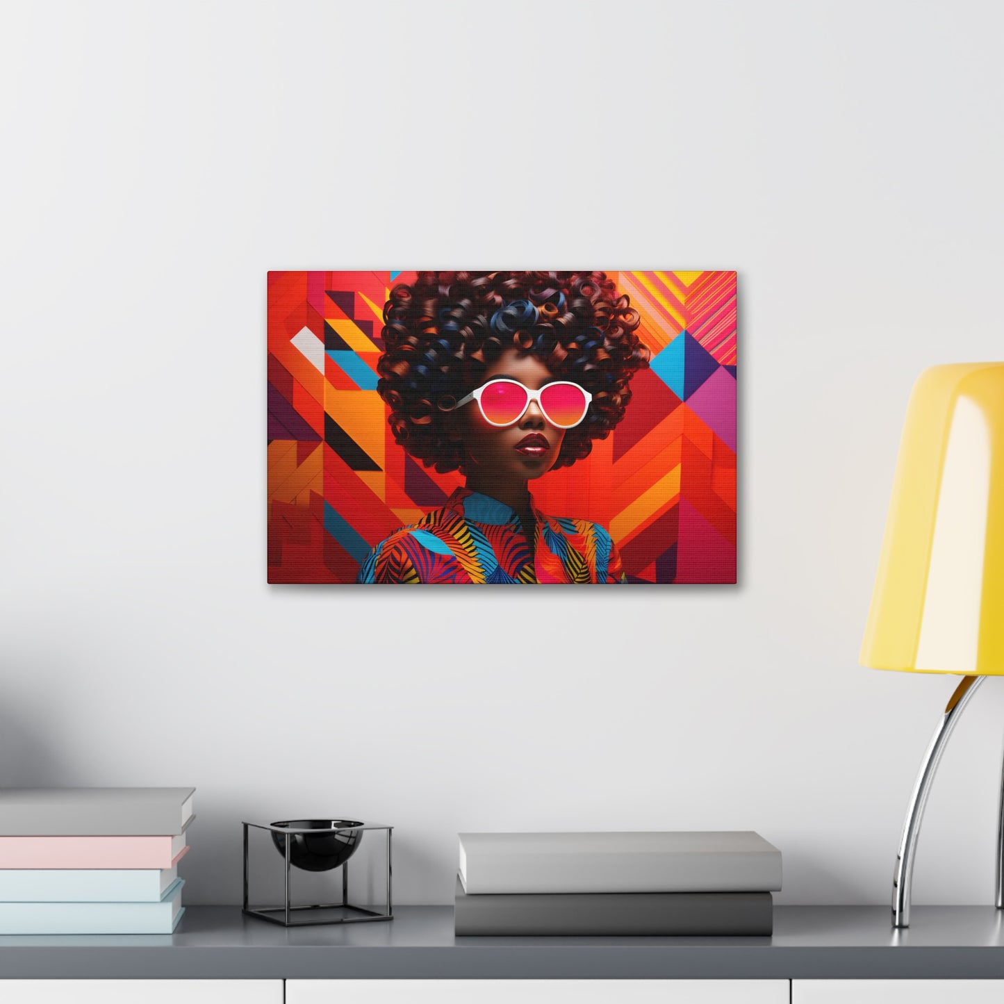 Chromatic Curls (Chantal) - Canvas Print