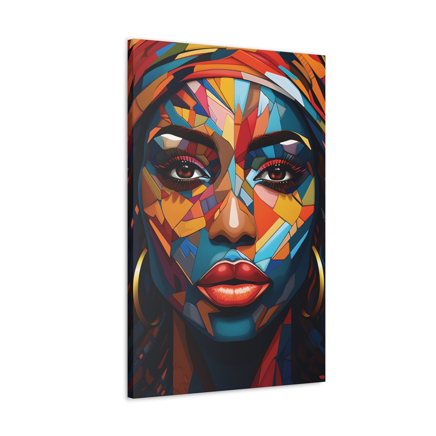 Melanated Mosaic (Amina) - Canvas Print