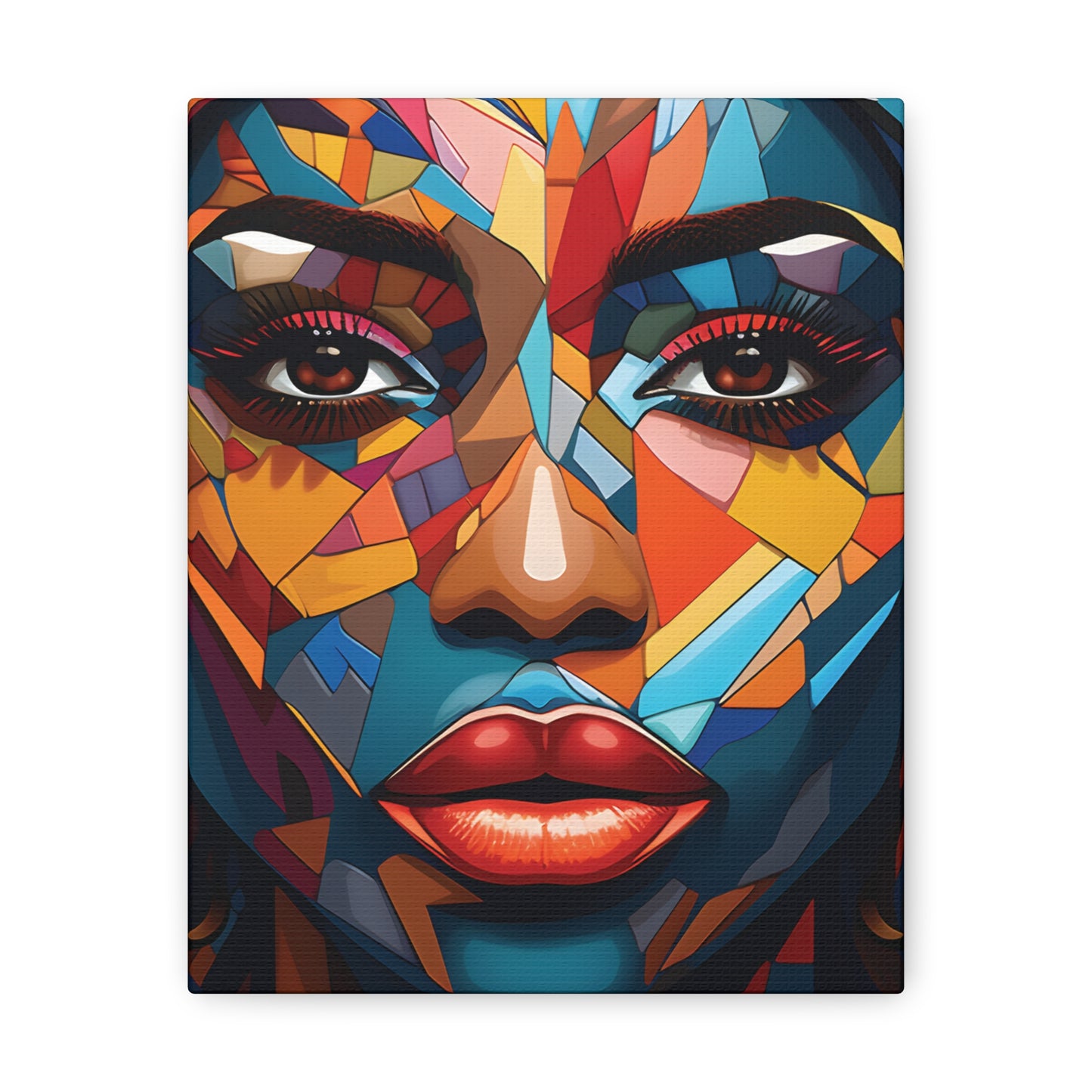 Melanated Mosaic (Amina) - Canvas Print