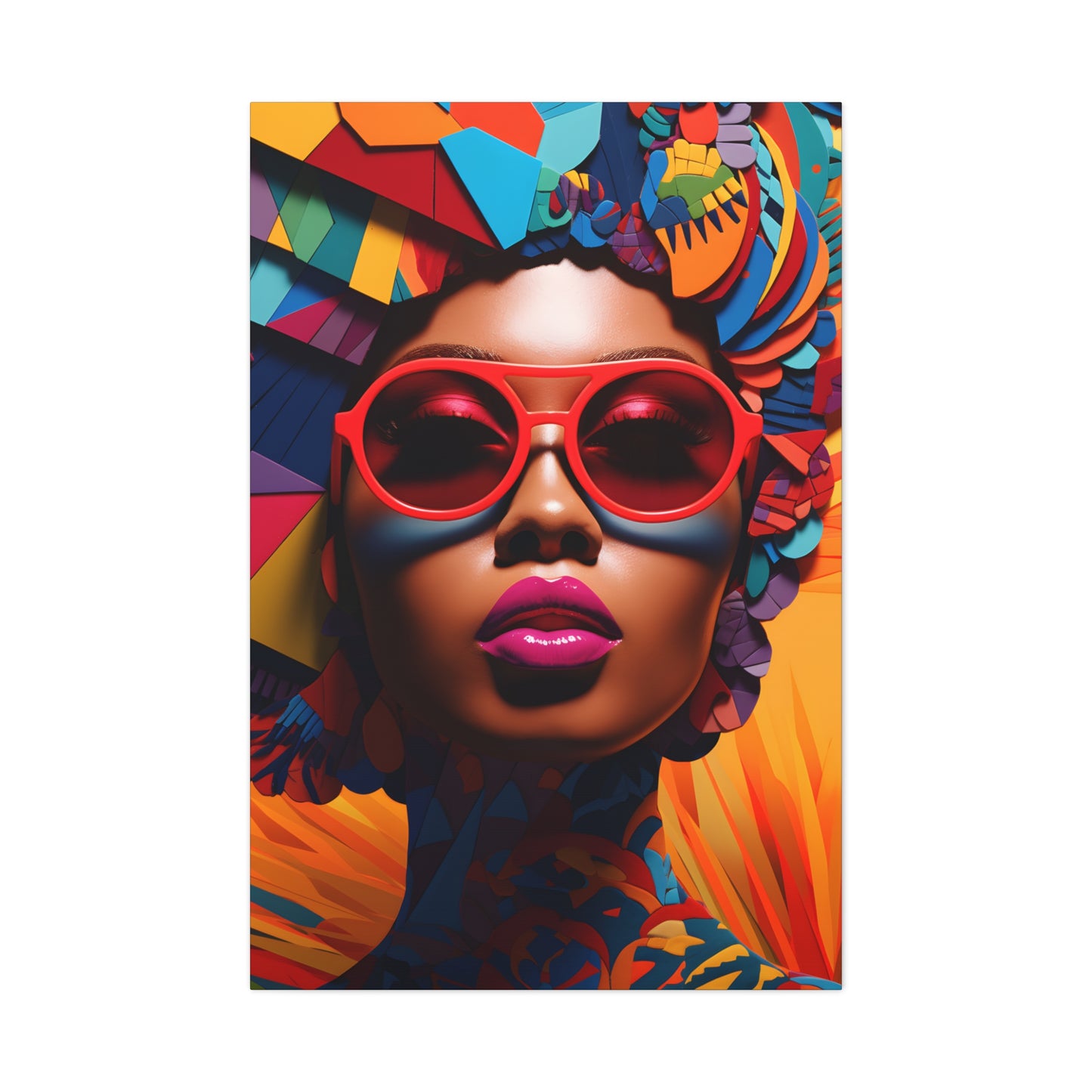 Kente Kouture (Safiya) - Canvas Print