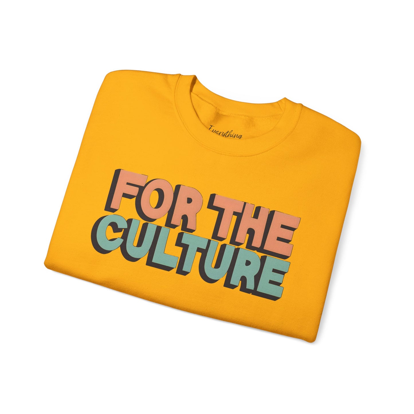 For The Culture (Multicolor Text) - Unisex Heavy Blend™ Crewneck Sweatshirt