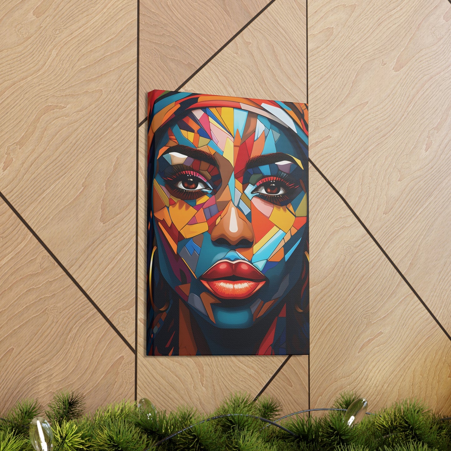 Melanated Mosaic (Amina) - Canvas Print