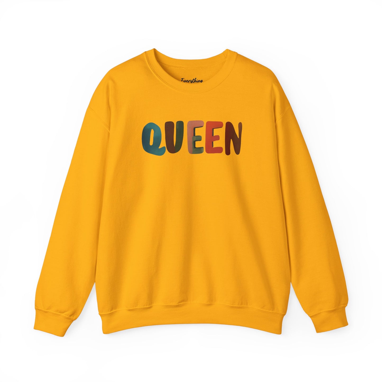 Queen (Mutlicolor Text) - Crewneck Sweatshirt