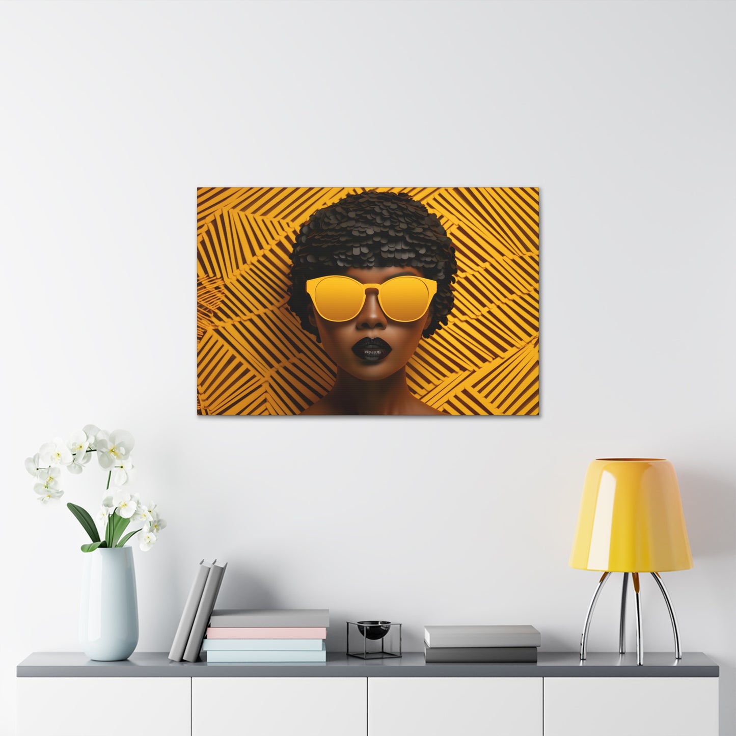 Chromatic Curls (Bea) - Canvas Print