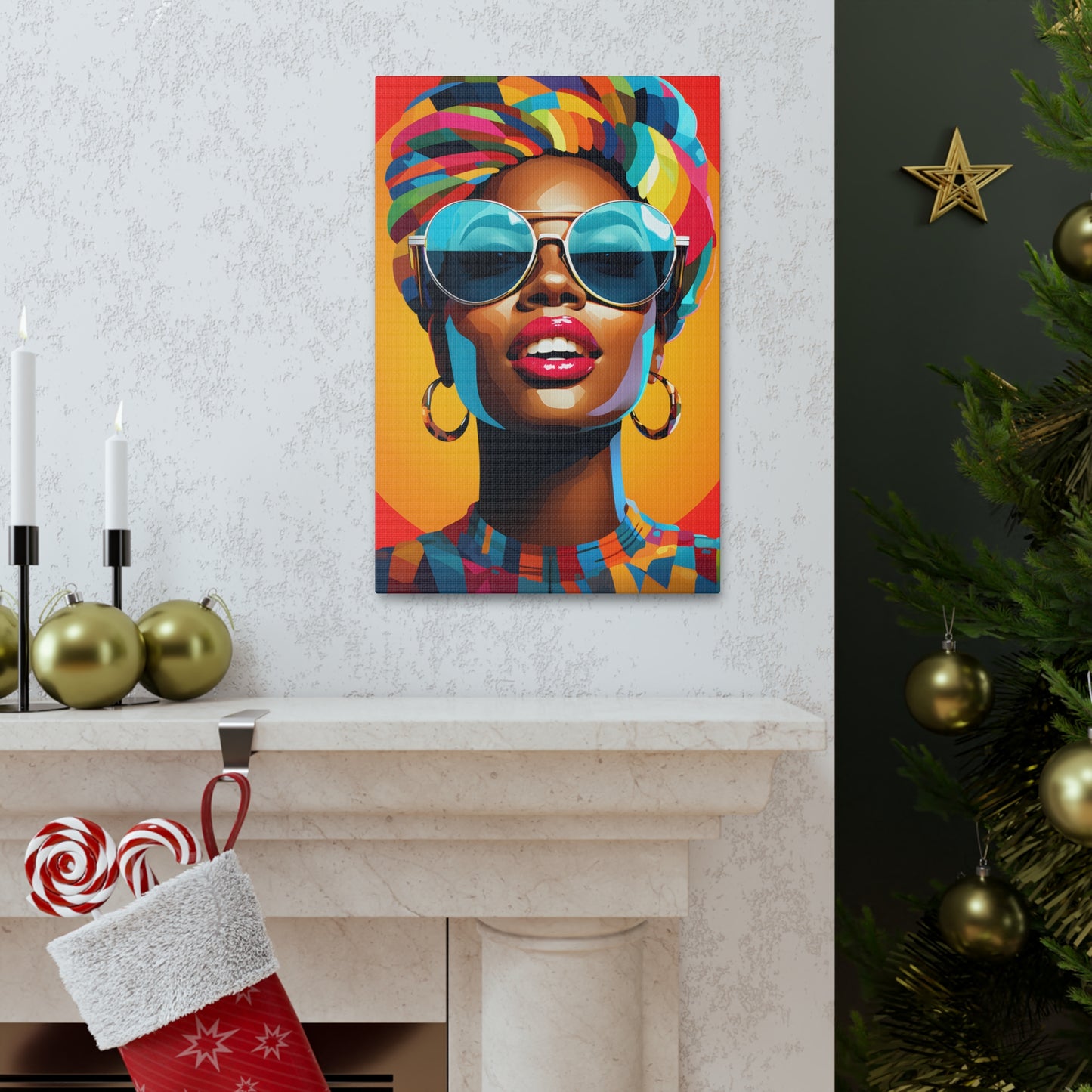 Kente Kouture (Camille)  - Canvas Print