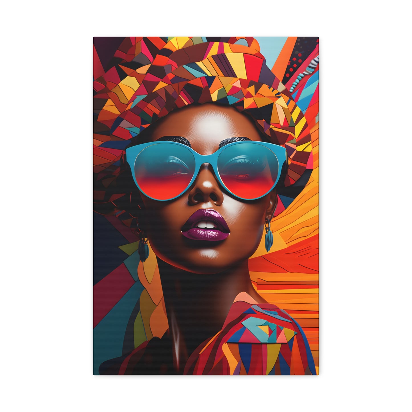 Kente Kouture (Dionne) - Canvas Print