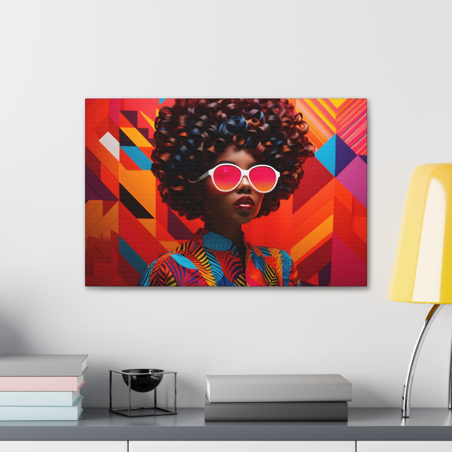 Chromatic Curls (Chantal) - Canvas Print