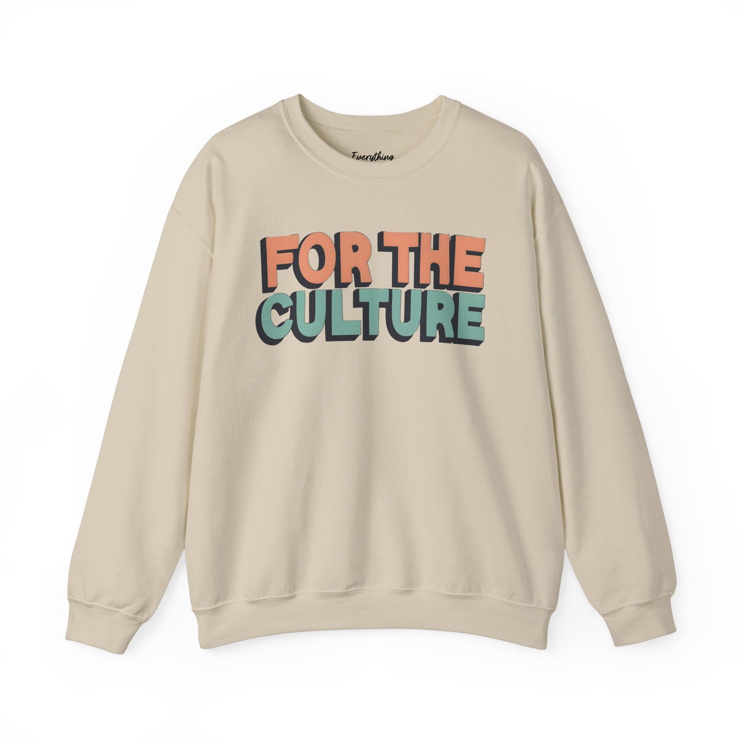 For The Culture (Multicolor Text) - Unisex Heavy Blend™ Crewneck Sweatshirt