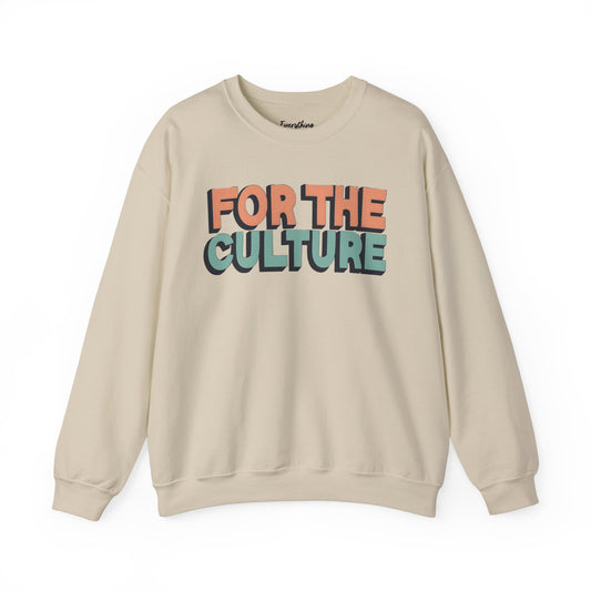 For The Culture (Multicolor Text) - Unisex Heavy Blend™ Crewneck Sweatshirt